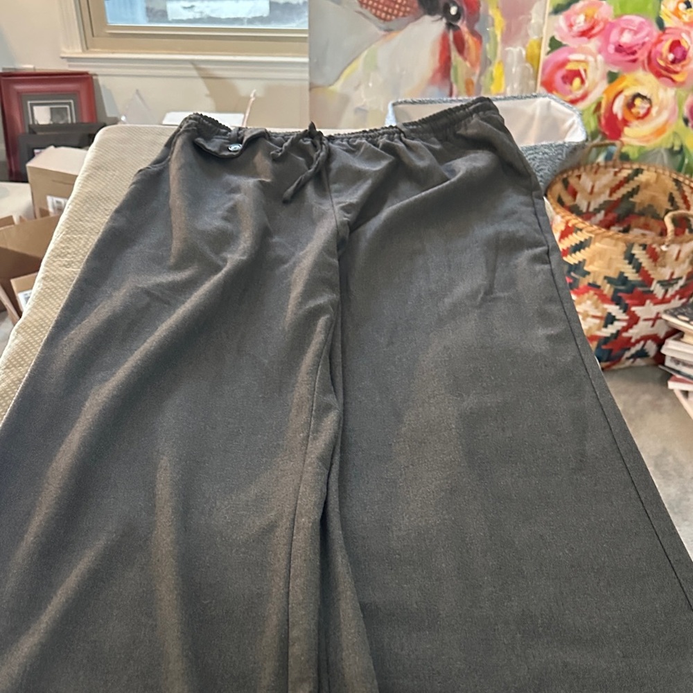 Maeve Wide Leg Pants in Charcoal Gray